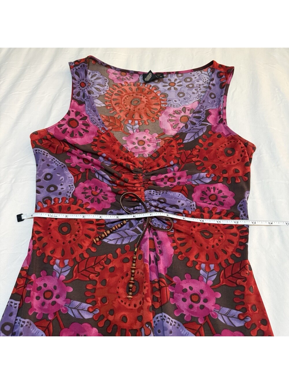 ASO Monica Geller Friends Vintage Rare BCBGMaxaxria Floral Dress Size Small - Picture 5 of 9